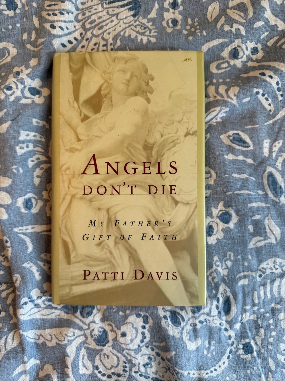 'Angels Don't Die' Hardcover Book - Cream Cover